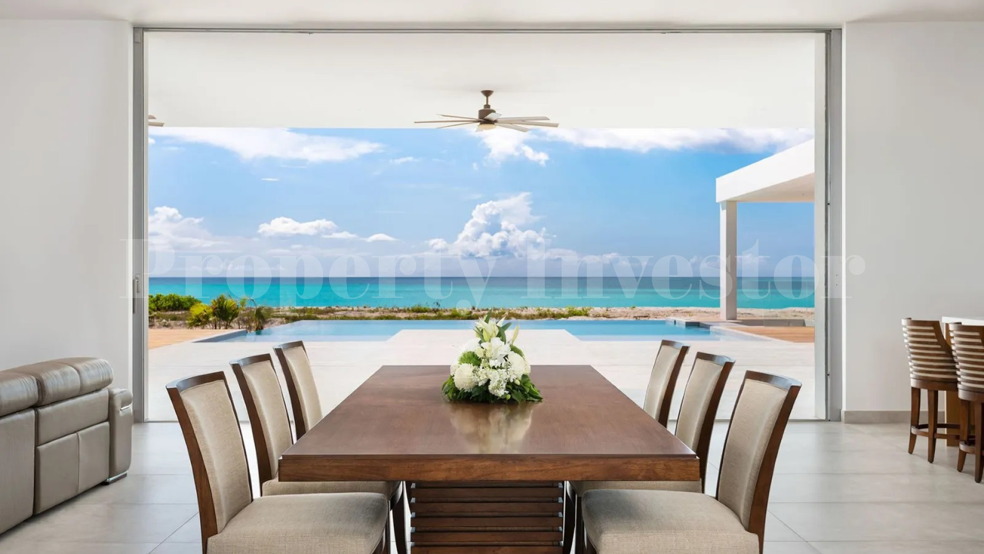 World Class 8 Bedroom Modern Beachfront Luxury Villa in Leeward, Turks & Caicos