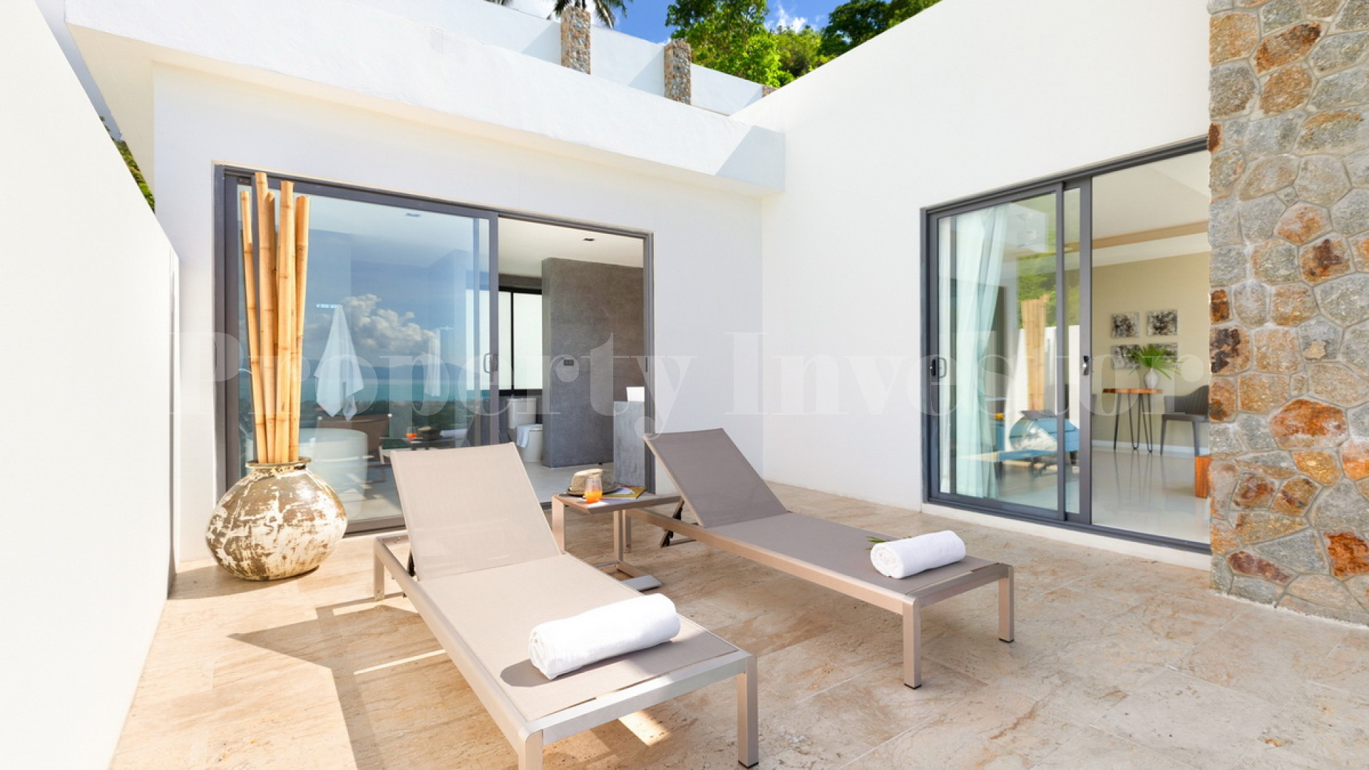 Фантастическая роскошная дизайнерская вилла с 4 спальнями с видом на море на о. Самуи