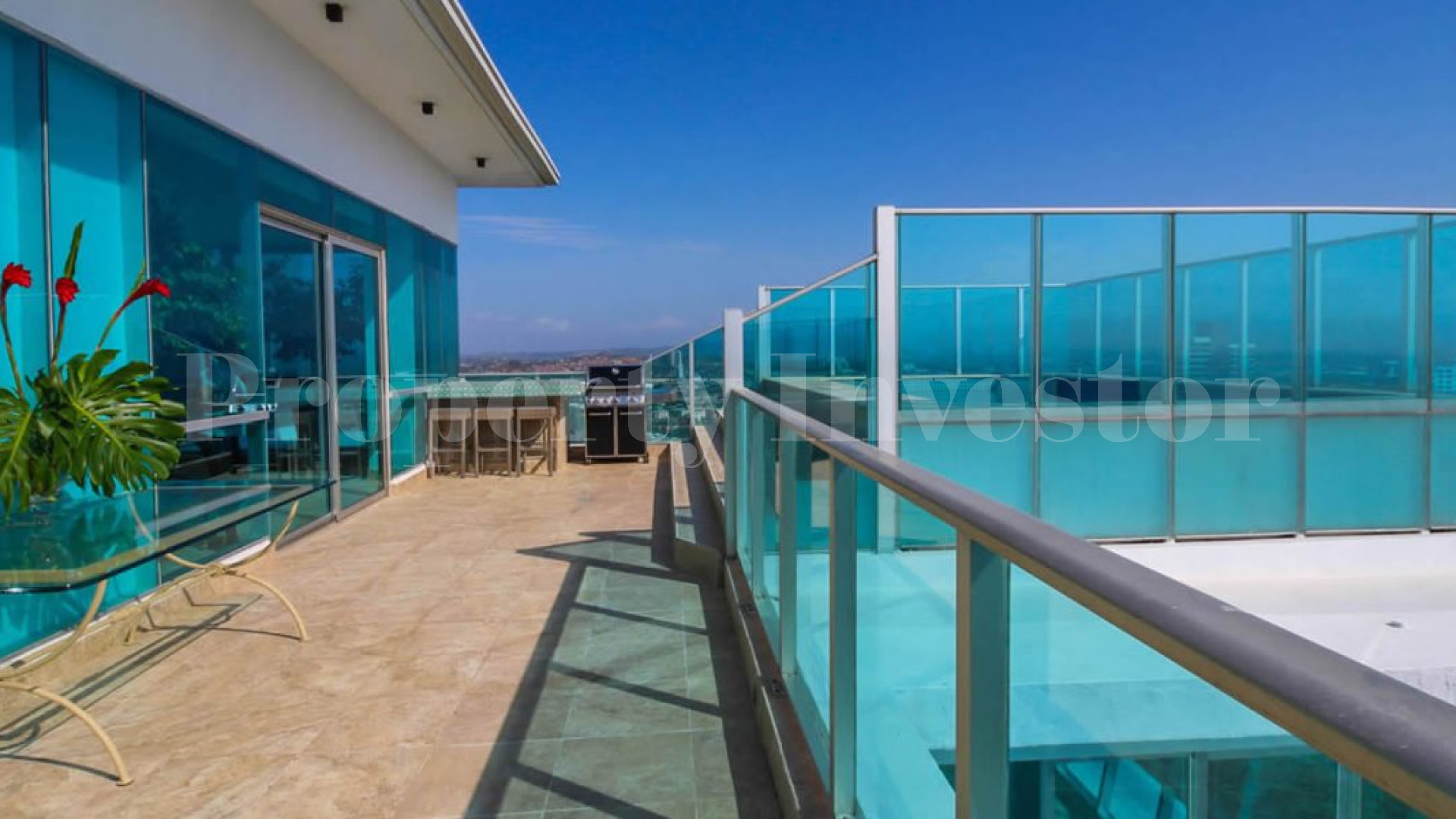 Impressive 4 Bedroom Three-Storey Oceanview Penthouse with Rooftop Pool & Terrace for Sale in Panama City, Panama