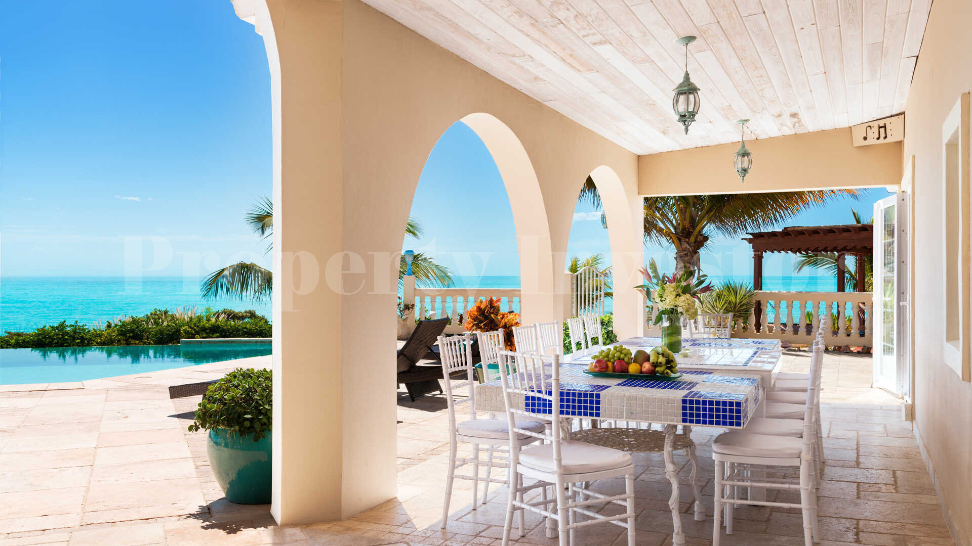 Popular 7 Bedroom Beachfront Rental Villa on Long Beach, Turks & Caicos