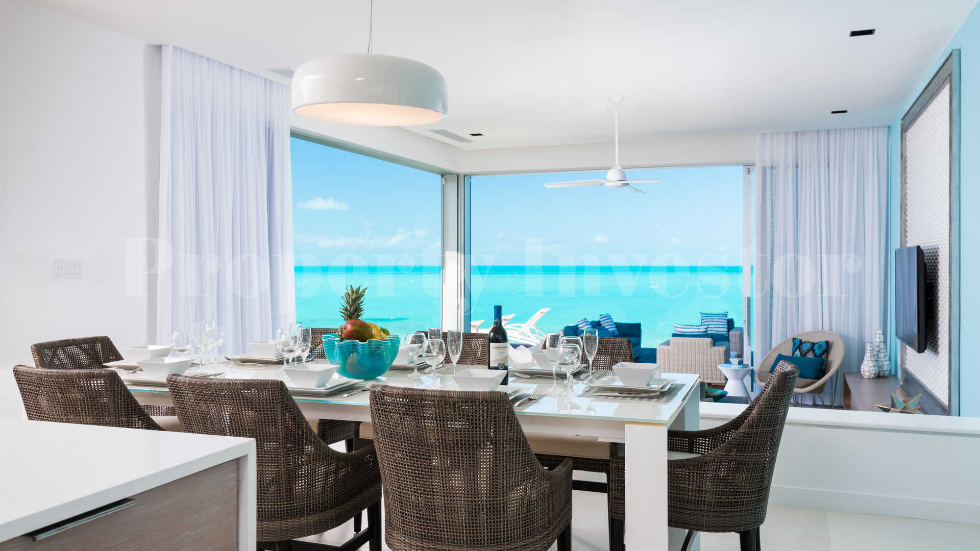 Gorgeous 15 Bedroom Private Beach Club Residence on Long Bay Beach, Turks & Caicos