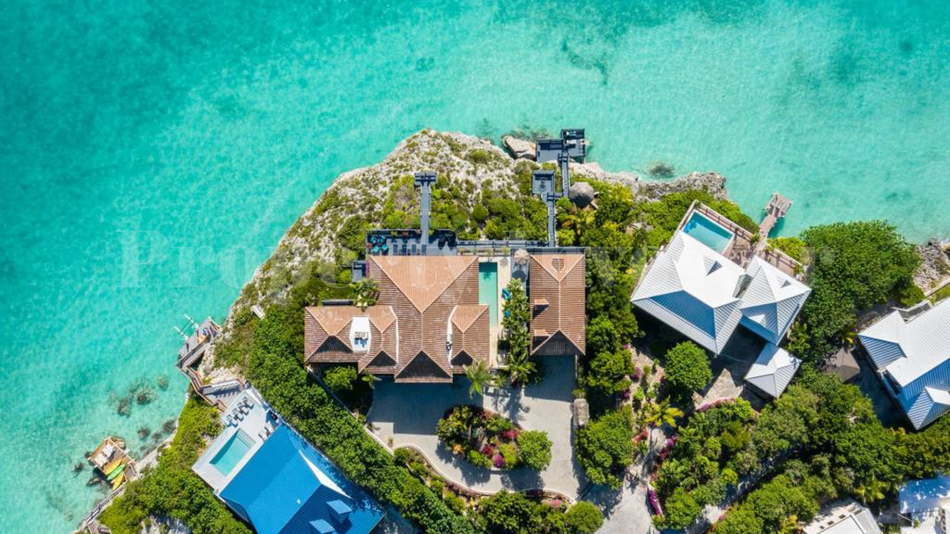 Incredible 6 Bedroom Luxury Oceanview Villa with Private Beach Access for Sale in Sapodilla Bay, Turks & Caicos