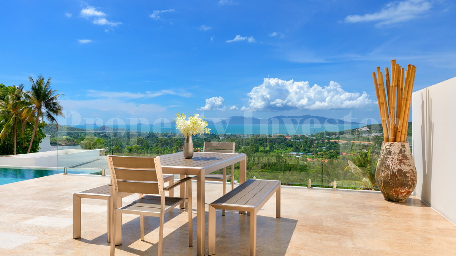 Фантастическая роскошная дизайнерская вилла с 4 спальнями с видом на море на о. Самуи