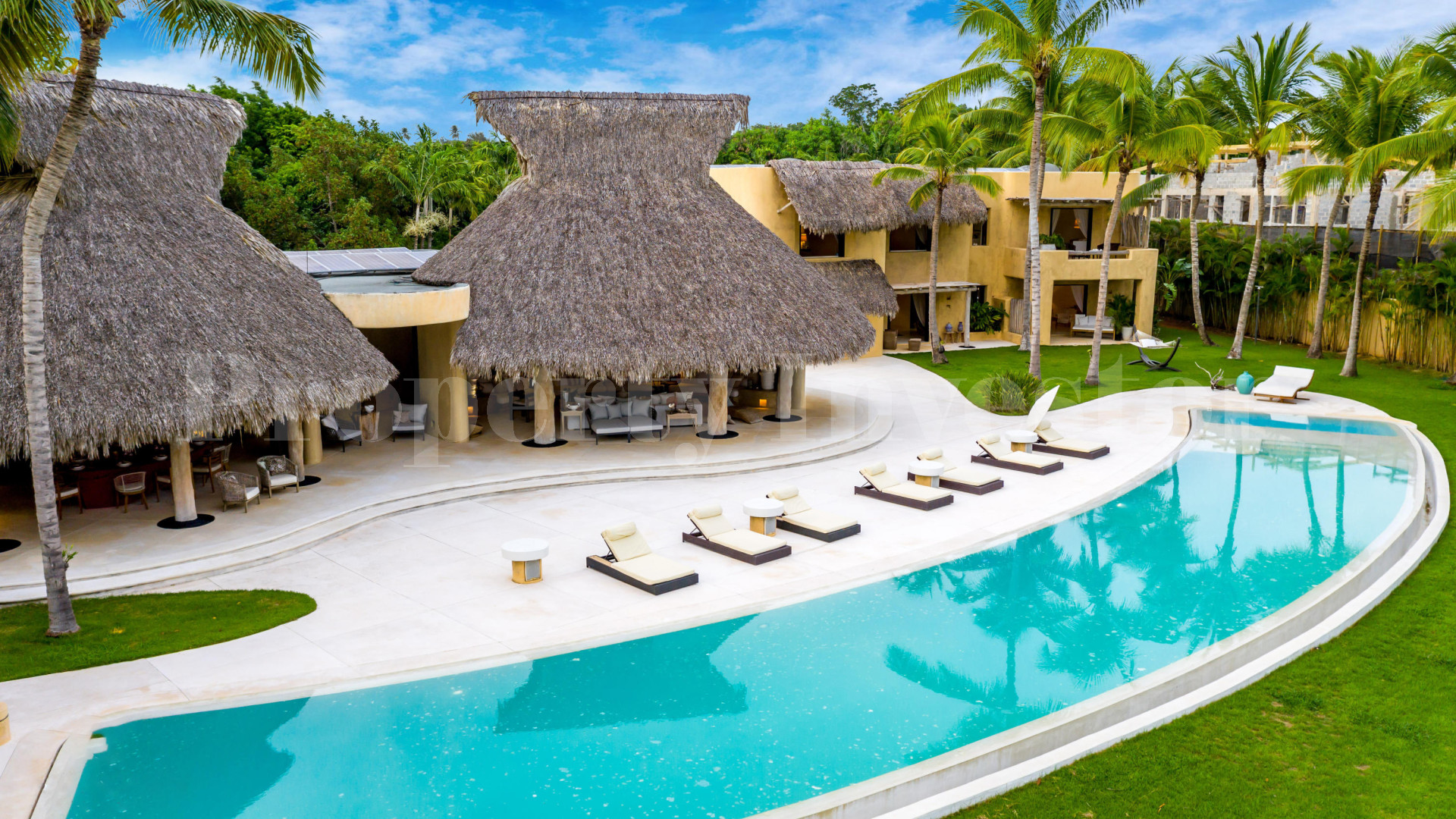 Unique 5 Bedroom "Organic" Luxury Oceanfront Villa with Amazing Ocean & Golf Views for Sale in Casa de Campo, the Dominican Republic