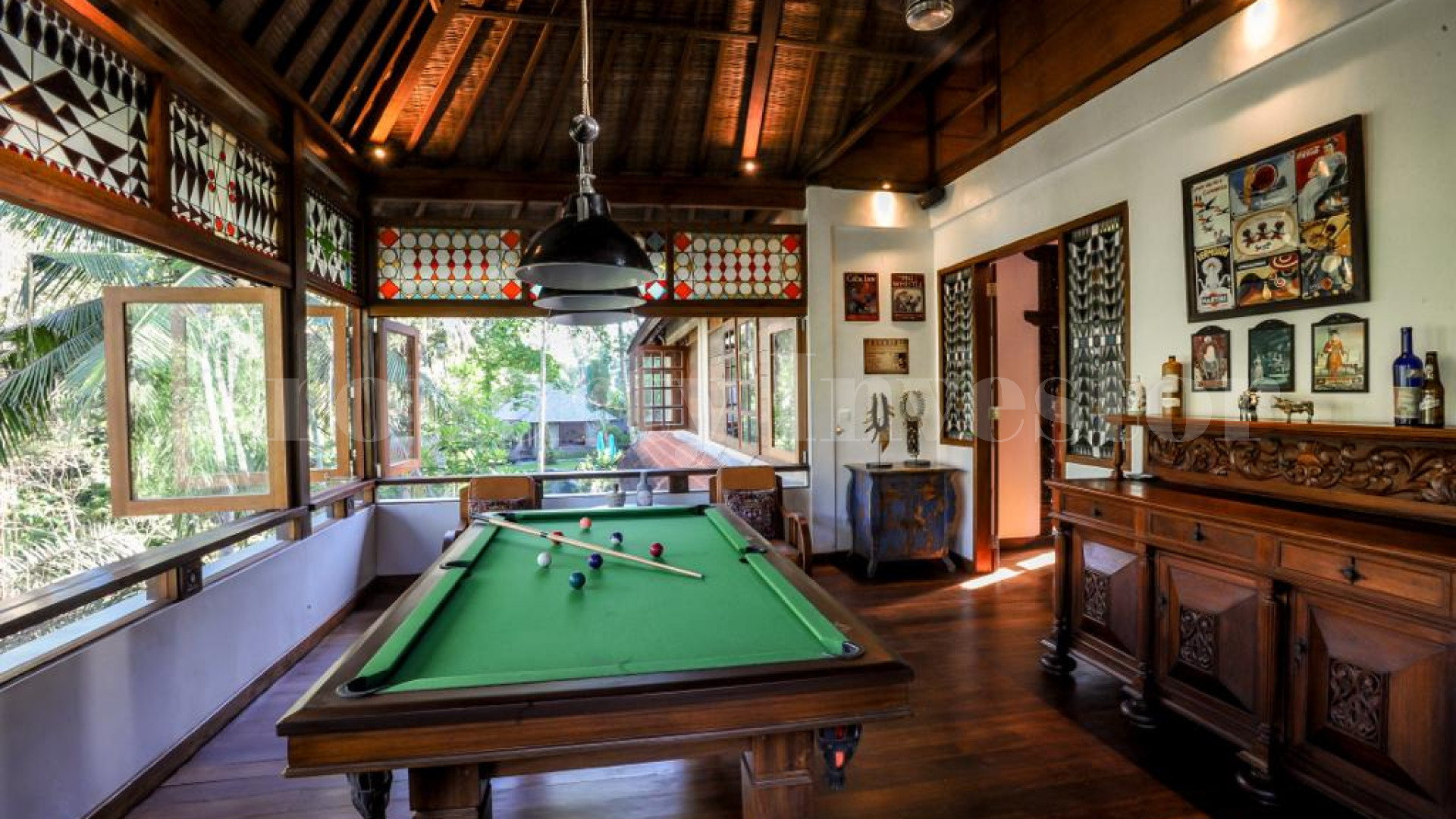 Newly Renovated 5 Bedroom Traditional Luxury Villa with Stunning Tropical River & Jungle Views for Sale in South Ubud, Bali