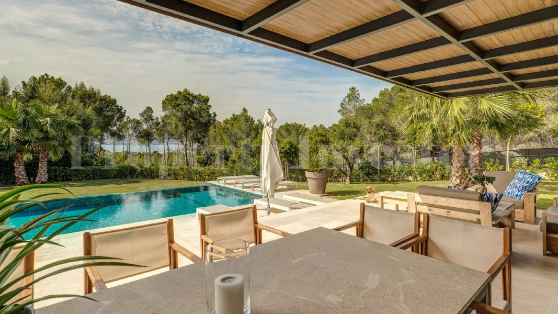 Chic 6 Bedroom Designer Sea View Villa in Sought After Location of Santa Ponsa