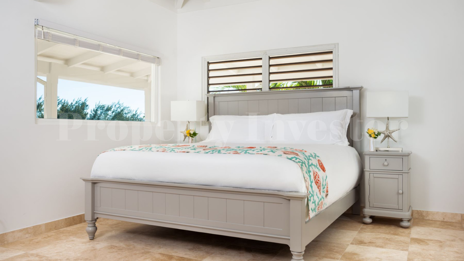 Beautiful 6 Bedroom Caribbean Style Luxury Beachfront Villa with Private Beach Access for Sale in Grace Bay, Turks & Caicos