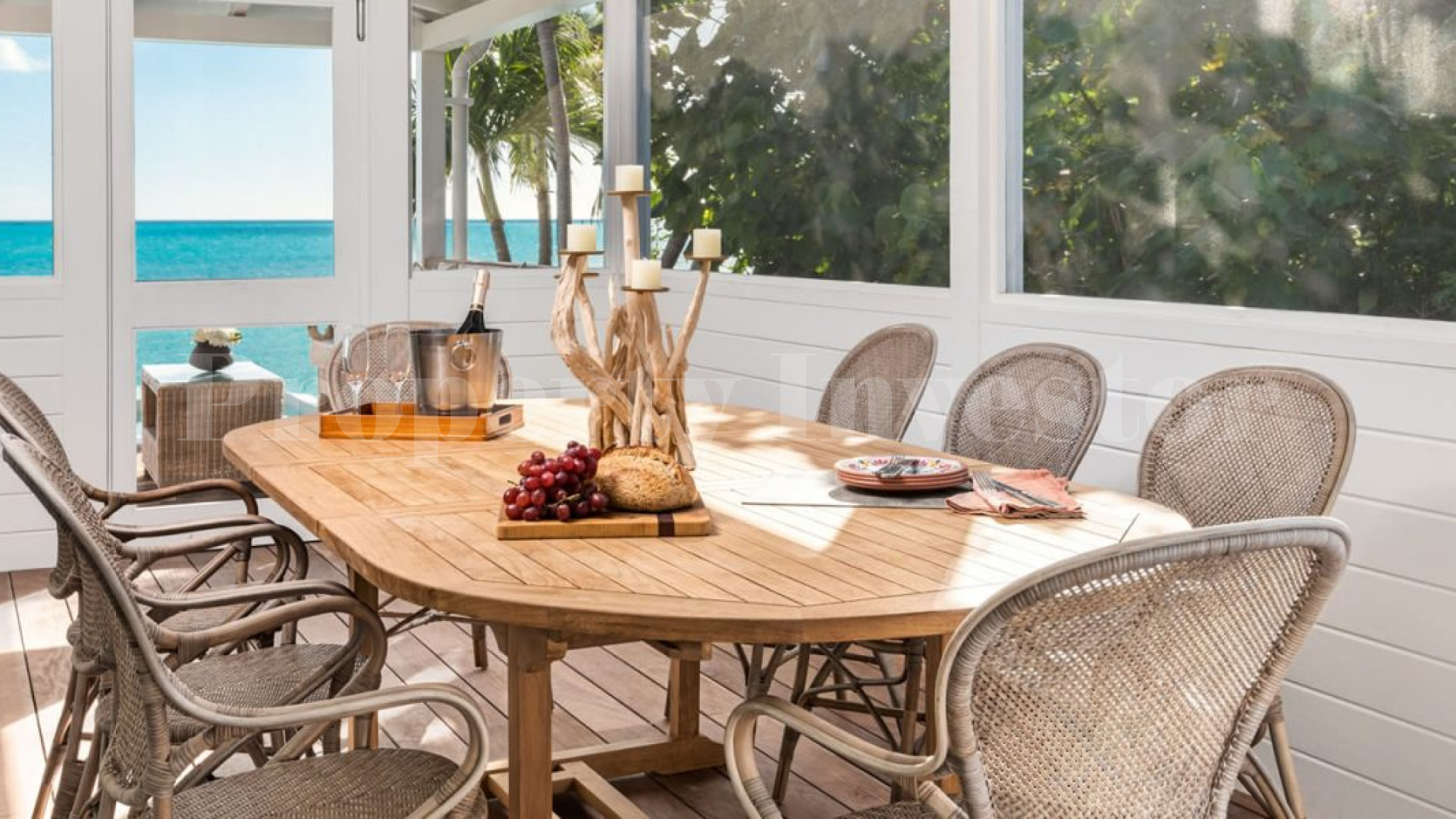 Upscale 4 Bedroom Caribbean Style Oceanfront Villa for Sale in Turks & Caicos