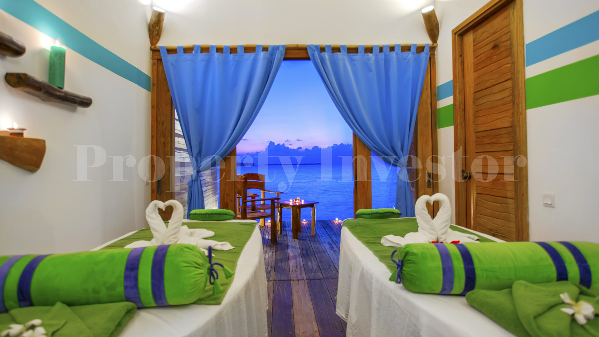 Exclusive 32 Room Island Eco Resort with 89 Room Overwater Bungalow Expansion Plan for Sale in the Maldives