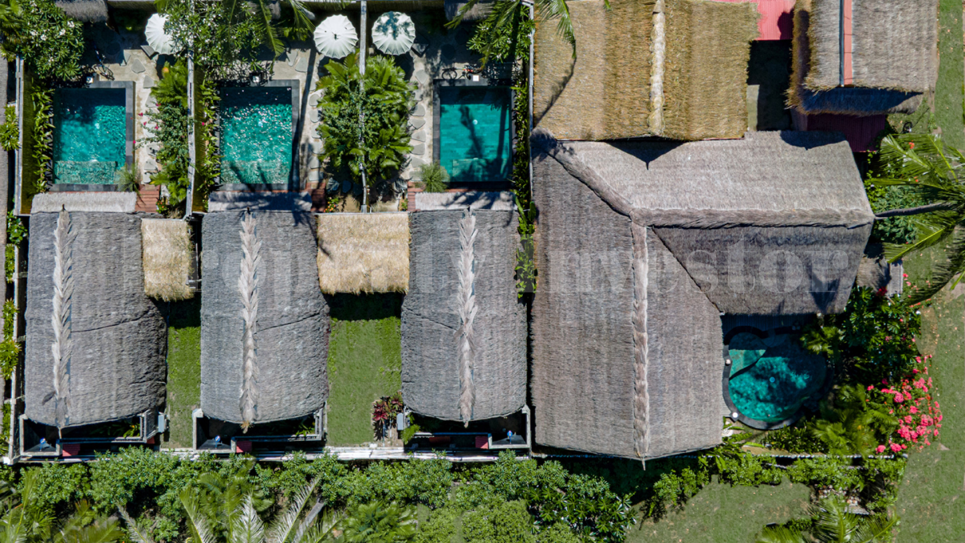 Unique Boutique Island Hotel with 4 Private Villas for Sale on Gili Air, Indonesia