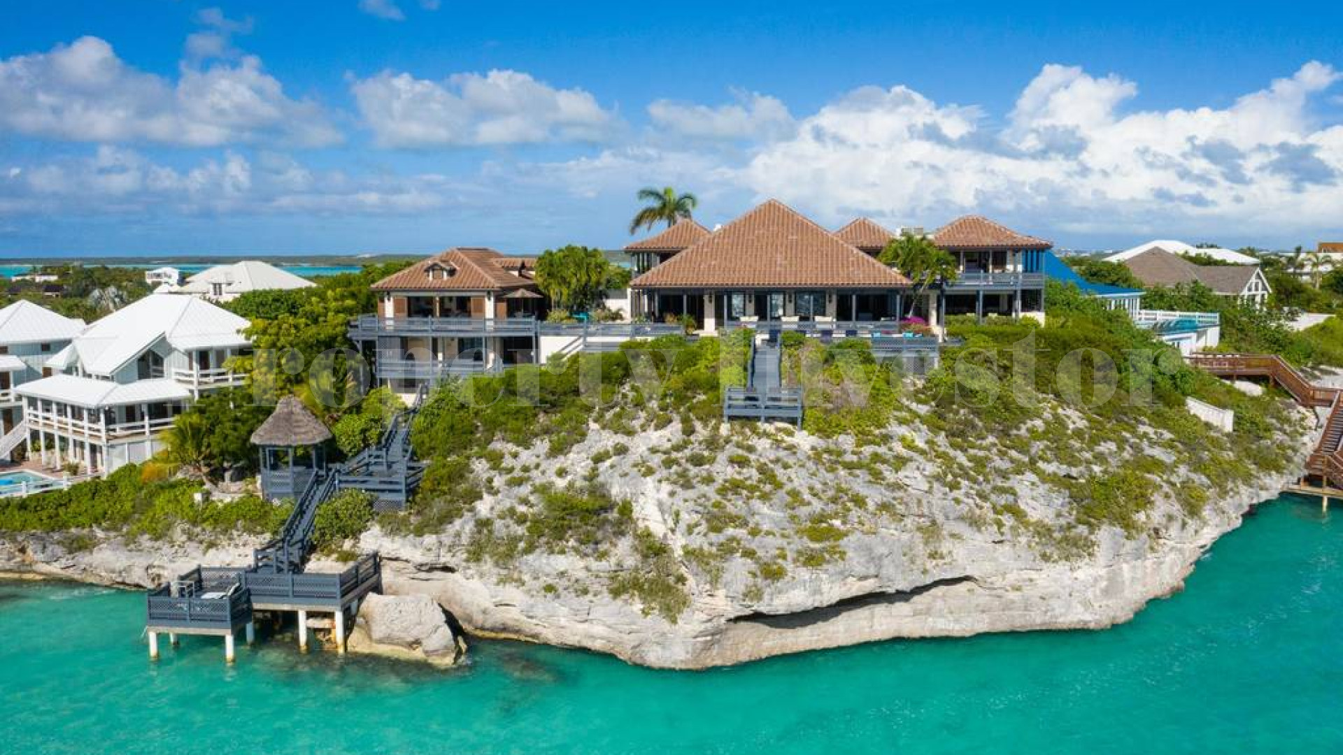 Incredible 6 Bedroom Luxury Oceanview Villa with Private Beach Access for Sale in Sapodilla Bay, Turks & Caicos
