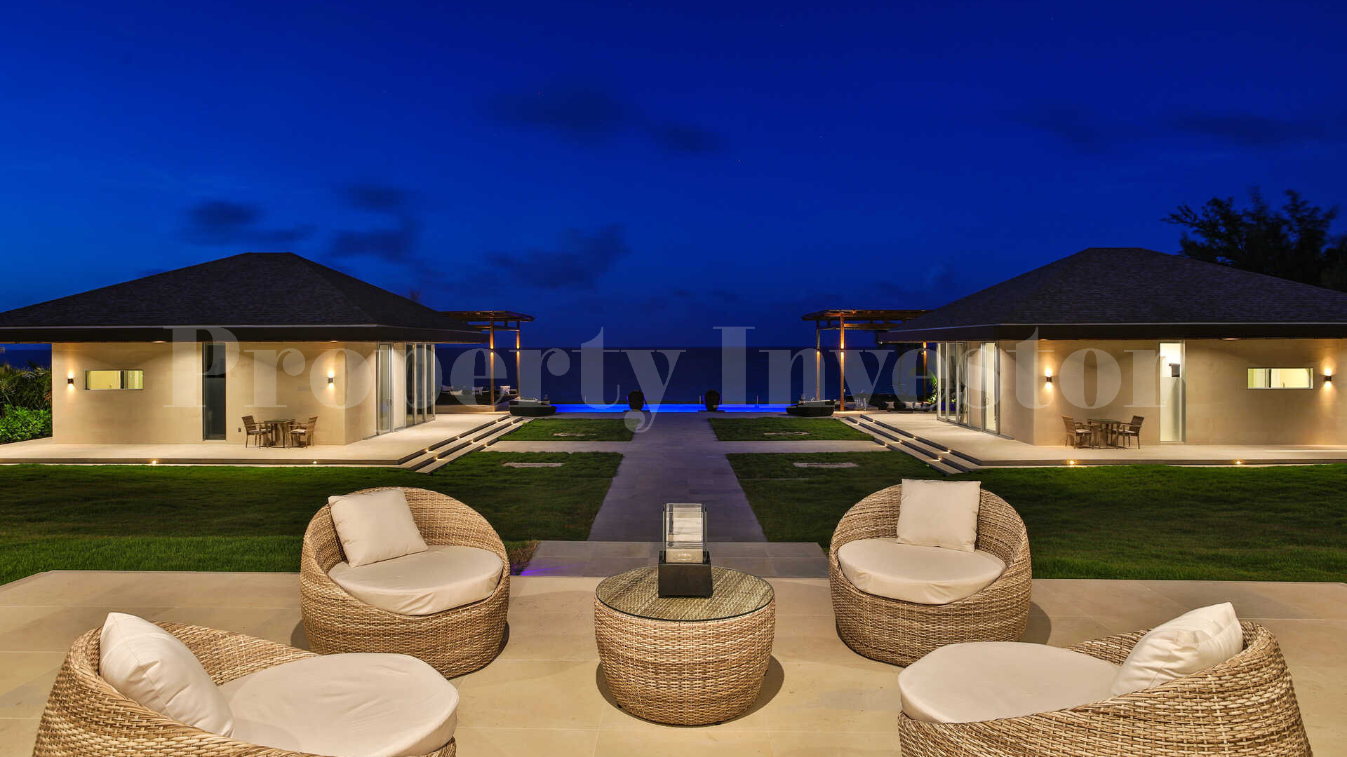 Райская роскошная вилла с 4 спальнями на пляже на о. Эльютера, Багамы