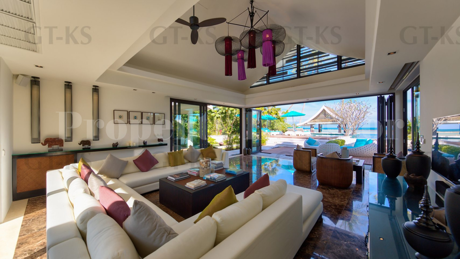 Unbelievable 5 Bedroom Luxury Beachfront Contemporary Thai Villa for Sale in Koh Samui, Thailand