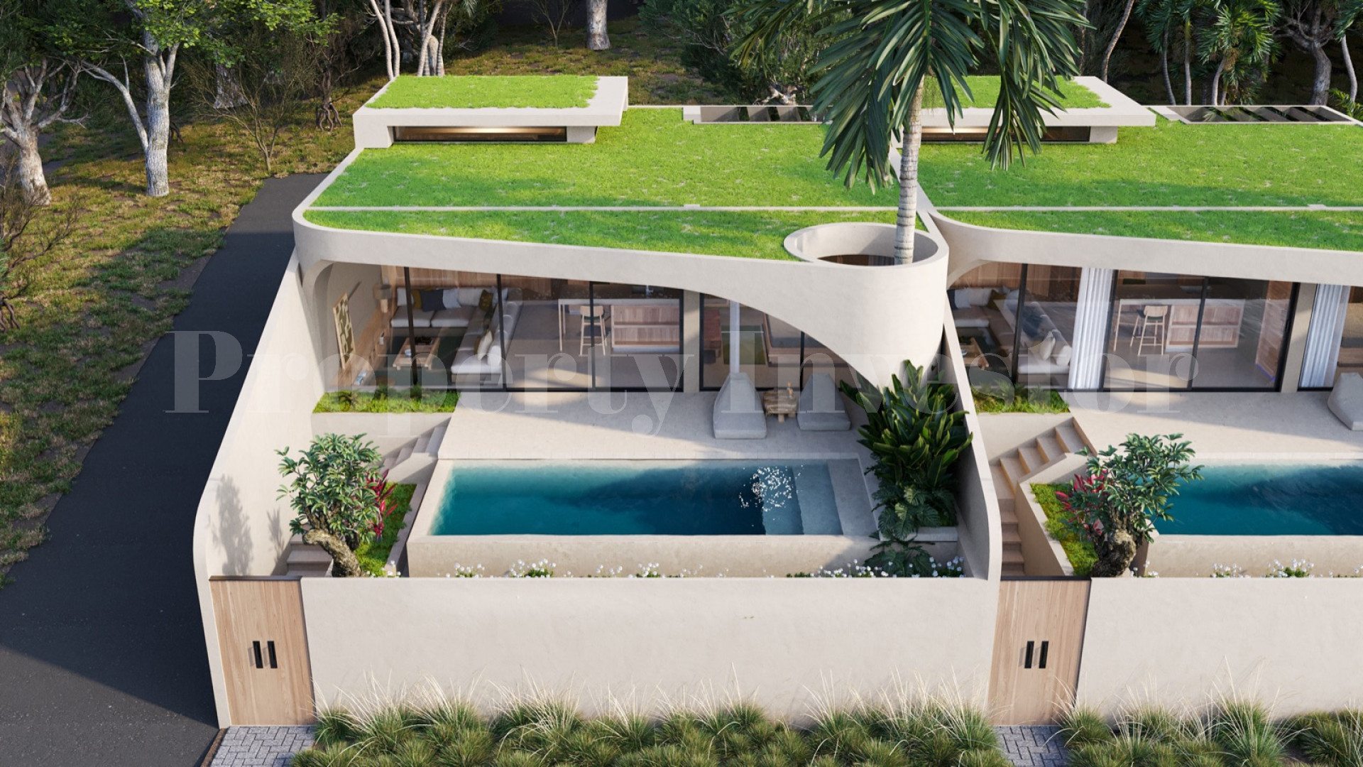 Modern Off-Plan 2 Bedroom Oceanview Luxury Designer Villas for Sale in Uluwatu, Bali from $239,000