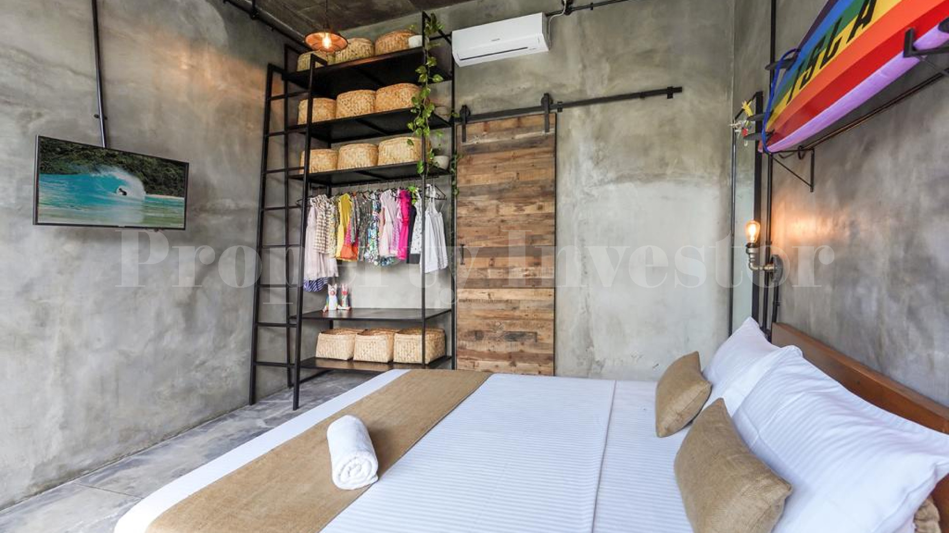 Modern 3 Bedroom Concrete Industrial Style Villa for Sale in Umalas, Bali