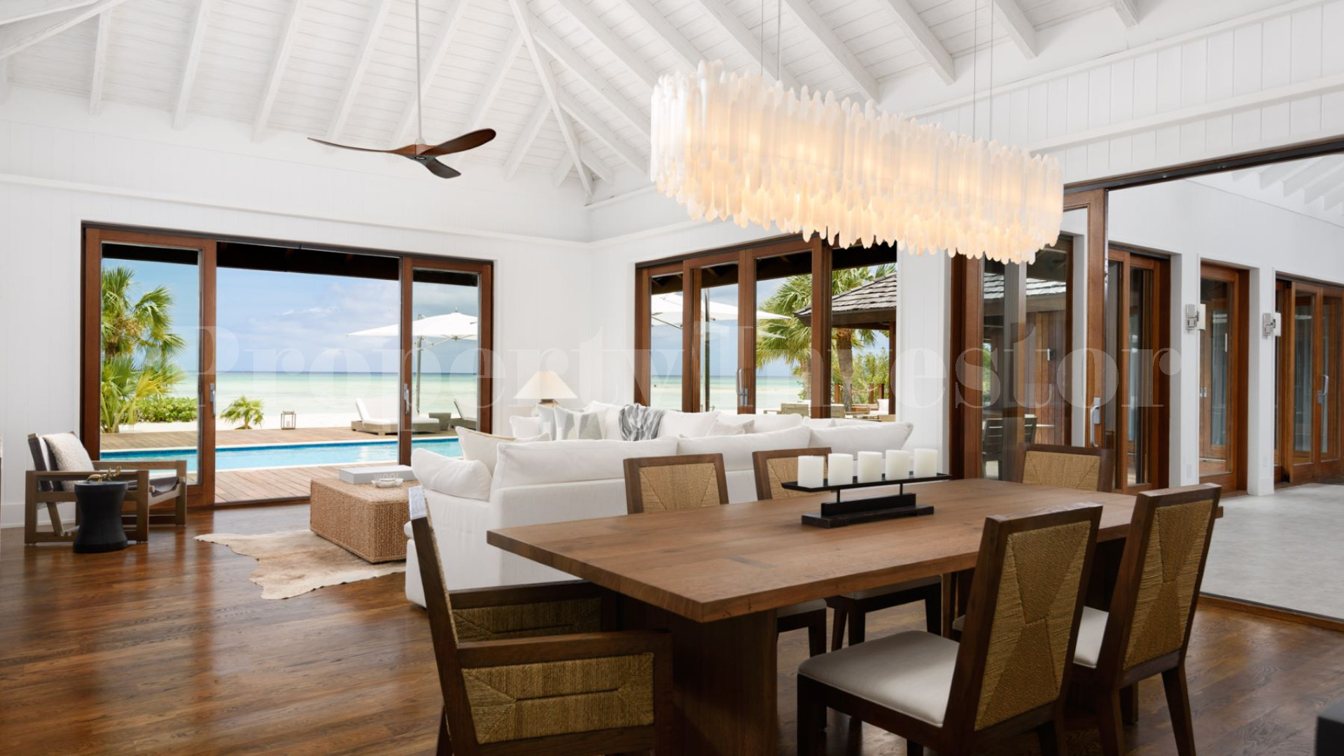 Exceptional 3 Bedroom Luxury Beachfront Estate for Sale on Parrot Cay, Turks & Caicos