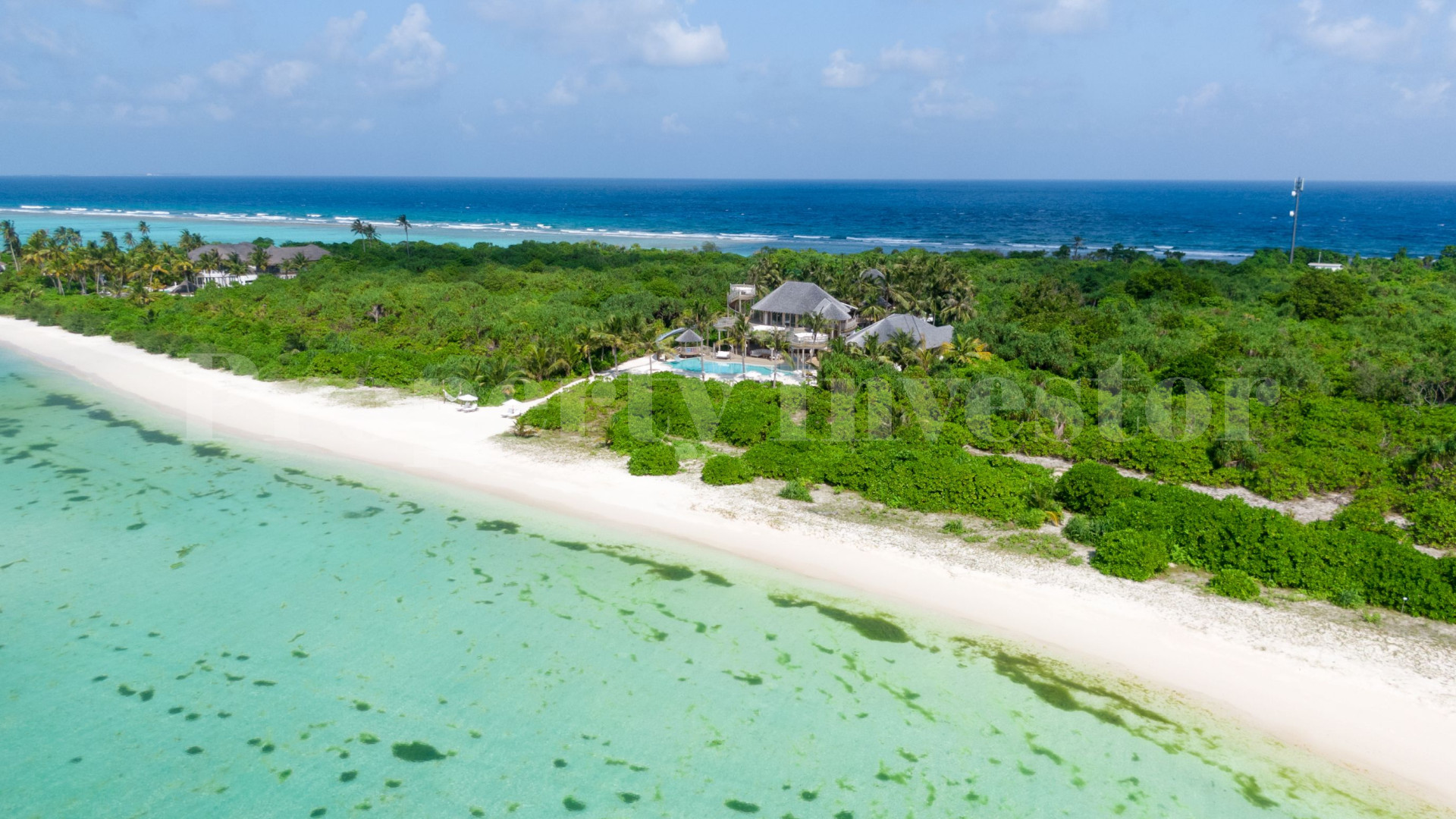 Exclusive 3 Bedroom Private Island Beach Residence with Slide for Sale in the Maldives