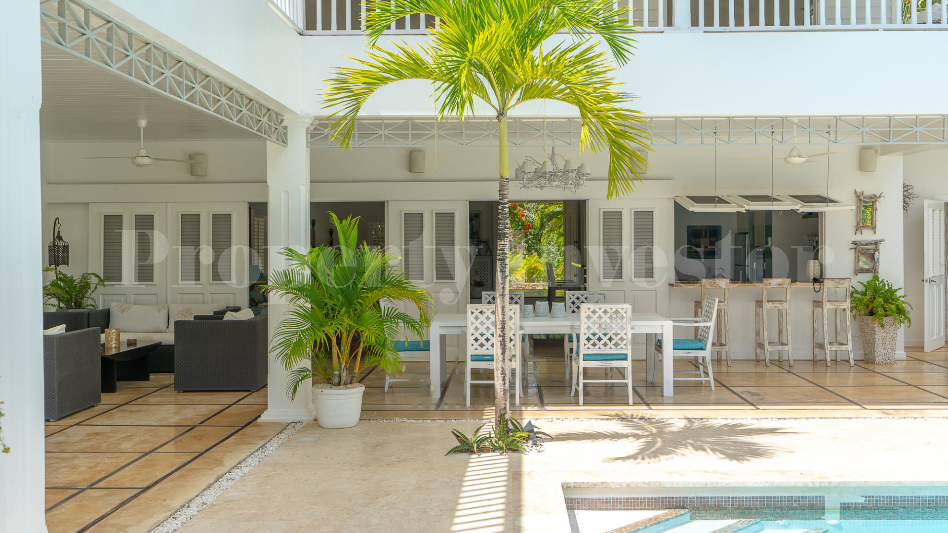 Magnificent 5 Bedroom Private Colonial Style Beachfront Villa for Sale in La Esperanza, Las Terrenas