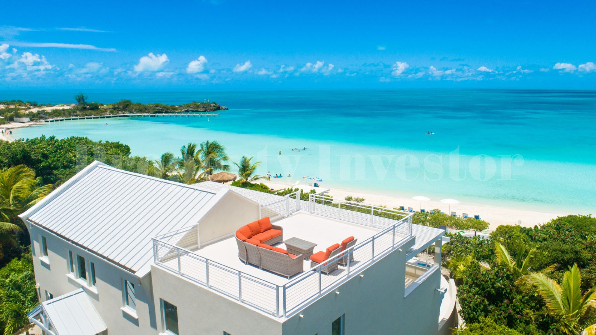 Stylish 5 Bedroom Luxury Beachfront Villa for Sale on Sapodilla Bay Beach, Turks & Caicos
