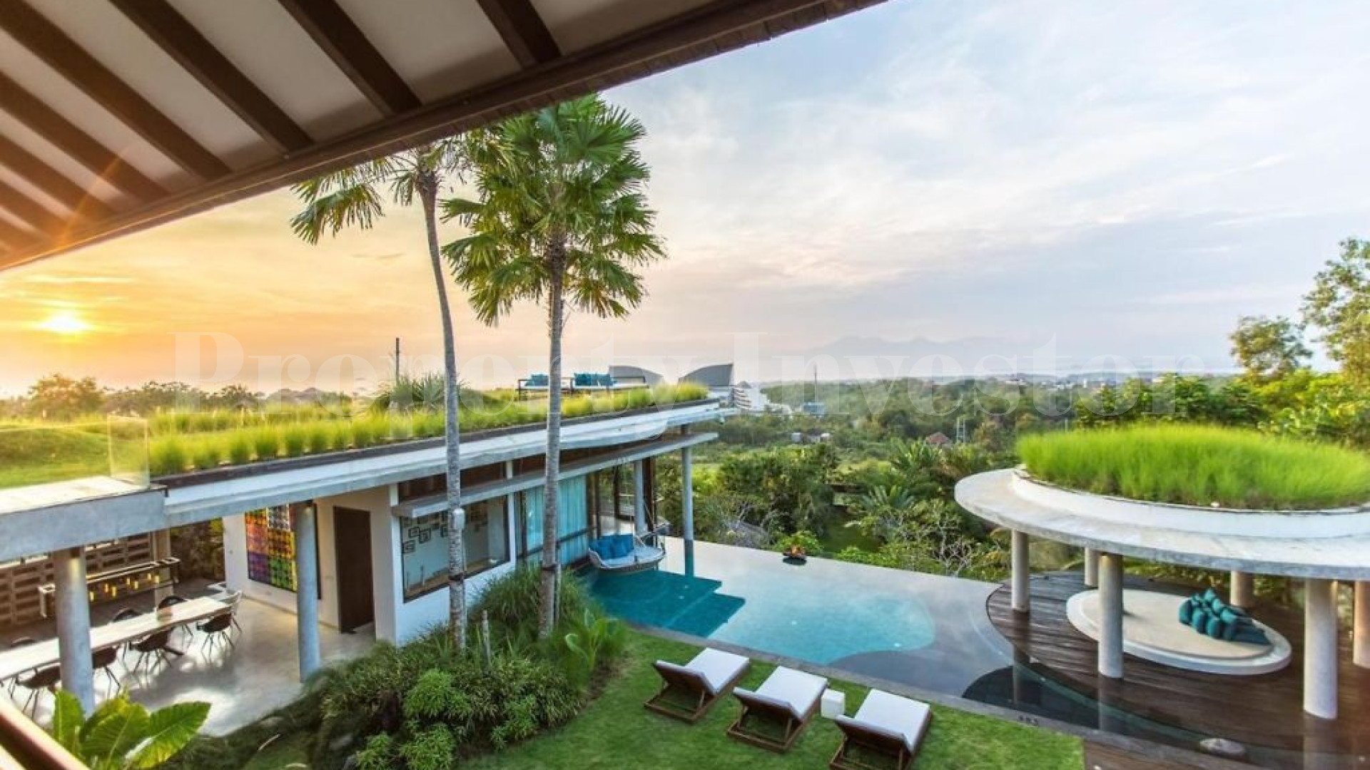 Impressive 4 Bedroom Contemporary Luxury Villa with Spectacular Valley Views for Sale in Uluwatu, Bali