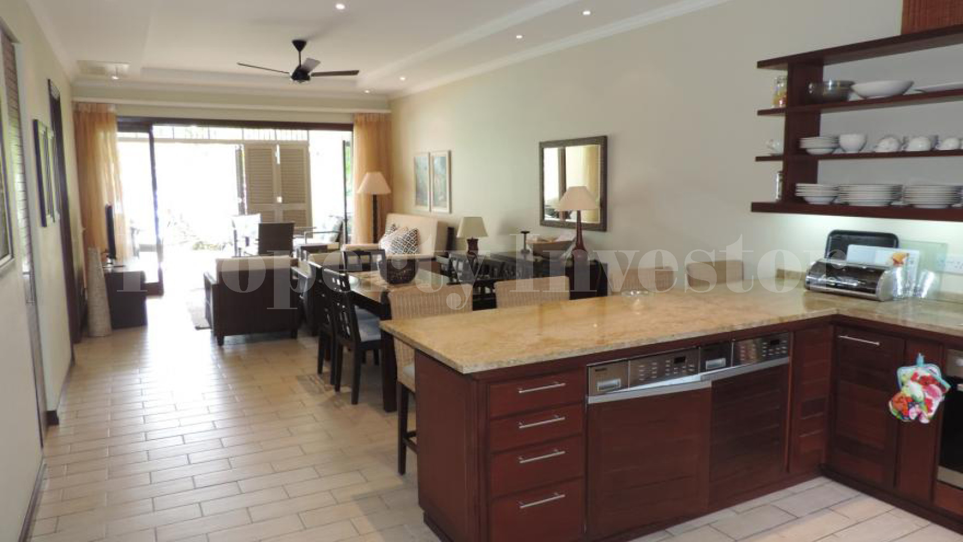 Spacious 2 Bedroom Ground Floor Apartment with Private Mooring for Sale on Eden Island, Seychelles