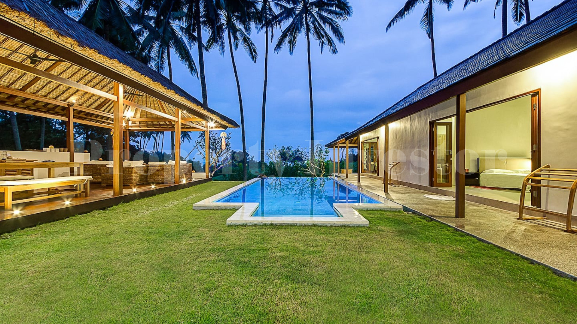 Stunning 4 Bedroom Modern Balinese Oceanfront Villa for Sale in Tabanan, Bali