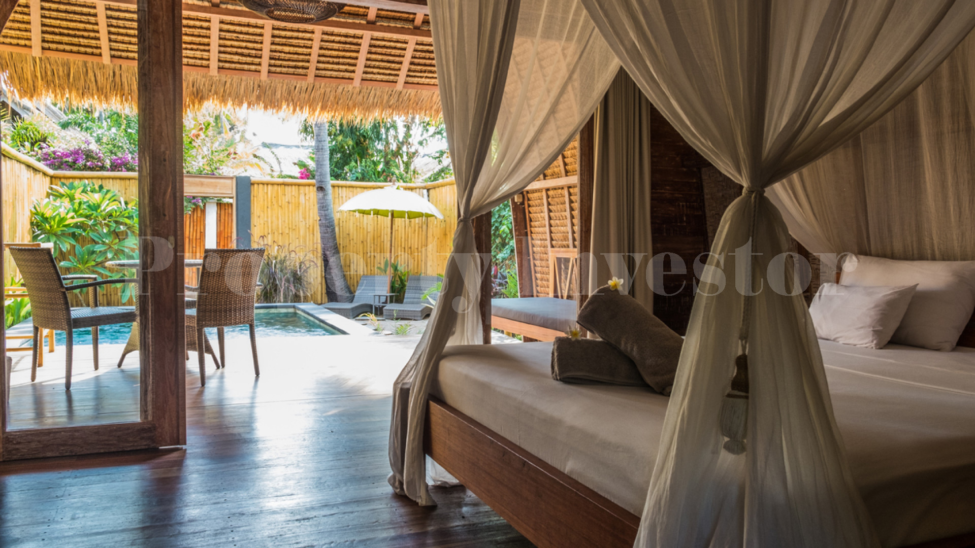 Unique Boutique Island Hotel with 4 Private Villas for Sale on Gili Air, Indonesia