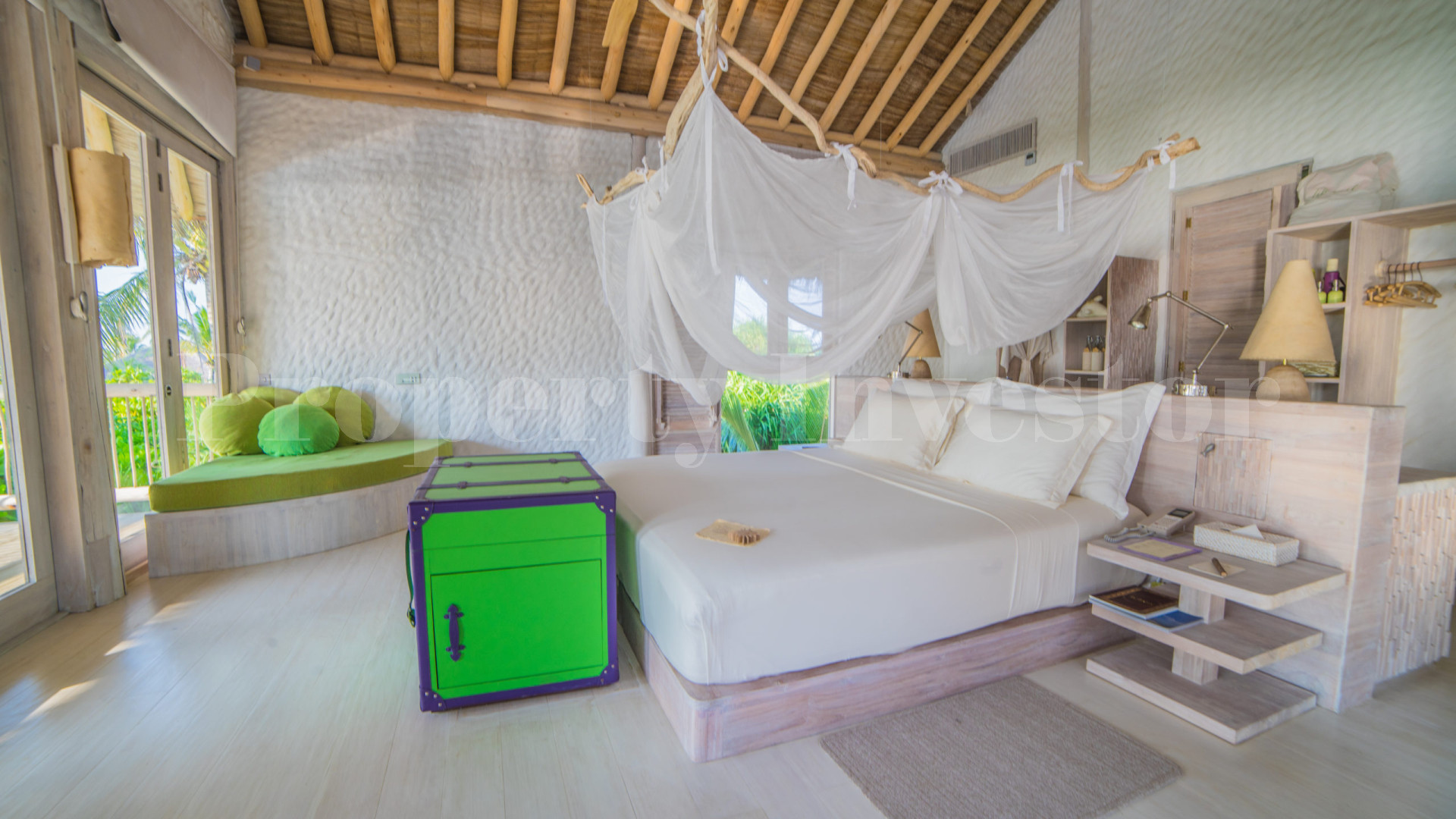 Exclusive 4 Bedroom Private Island Eco Resort Beach Residence with Slide for Sale in the Maldives