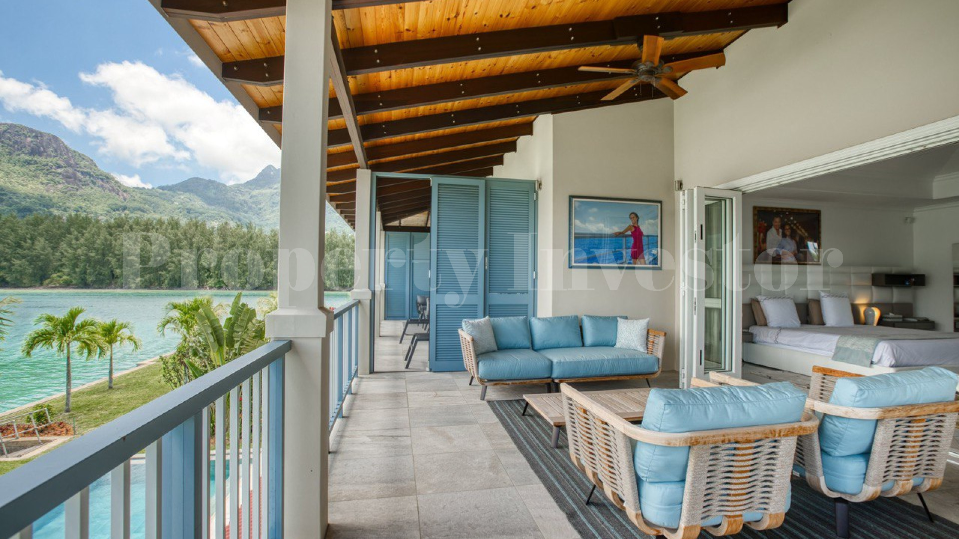 Custom Furnished 5 Bedroom Luxury Canal Front Villa with Private Cinema for Sale on Eden Island, Seychelles