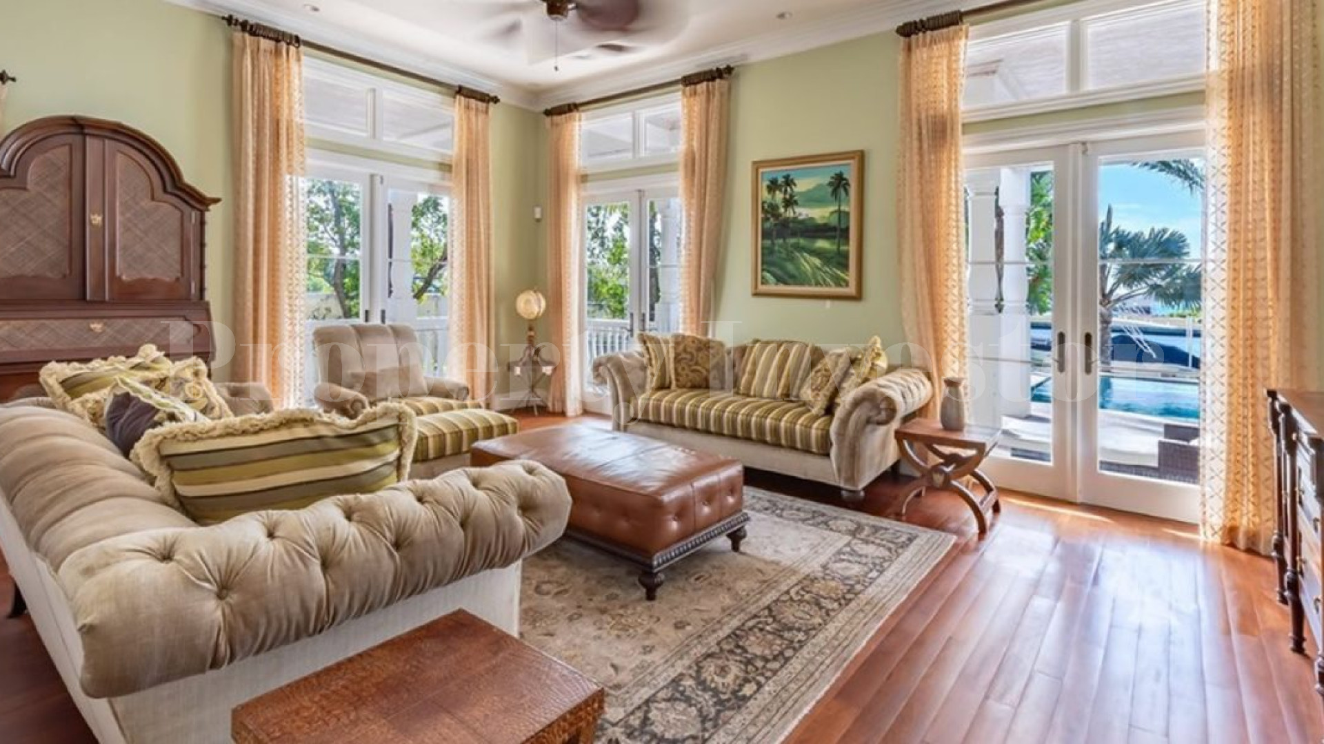 Impressive 6 Bedroom Luxury Oceanfront Villa Located in Prestigious Gated Community for Sale on Paradise Island, Bahamas