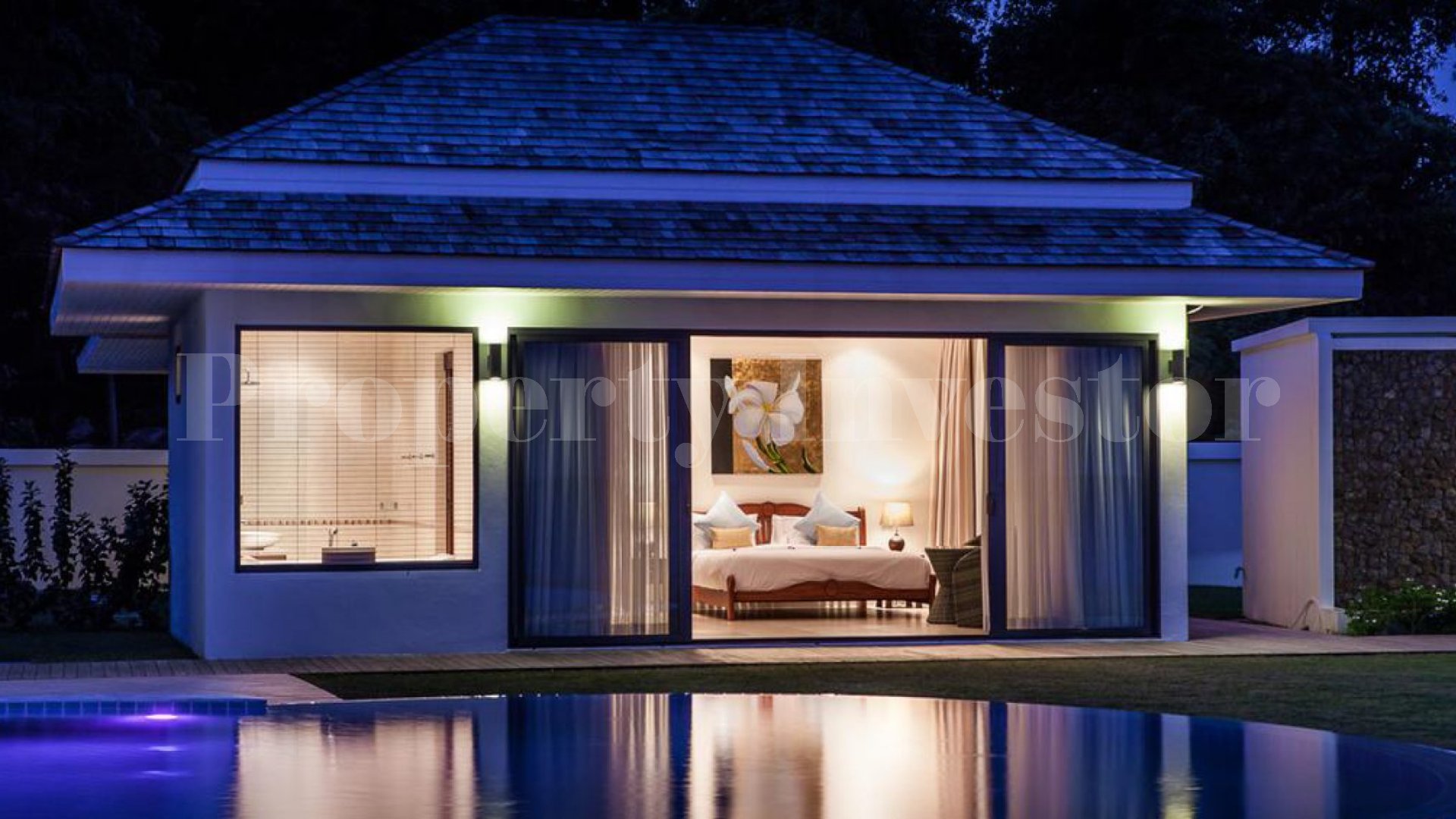 Прекрасная современная вилла на 4 спальни на пляже со своим приватным выходом к пляжу на о. Самуи, Тайланд