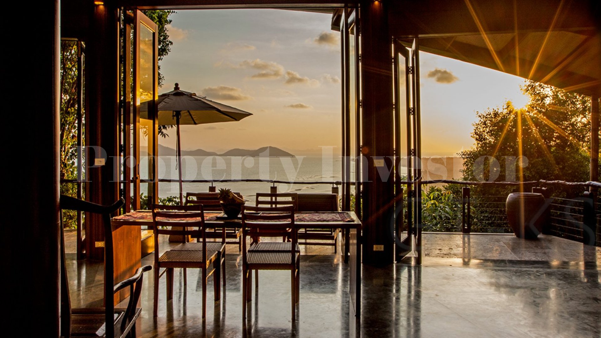 Невероятная роскошная тропическая вилла с 3 спальнями и с водопадом на склоне холма на о.Самуи