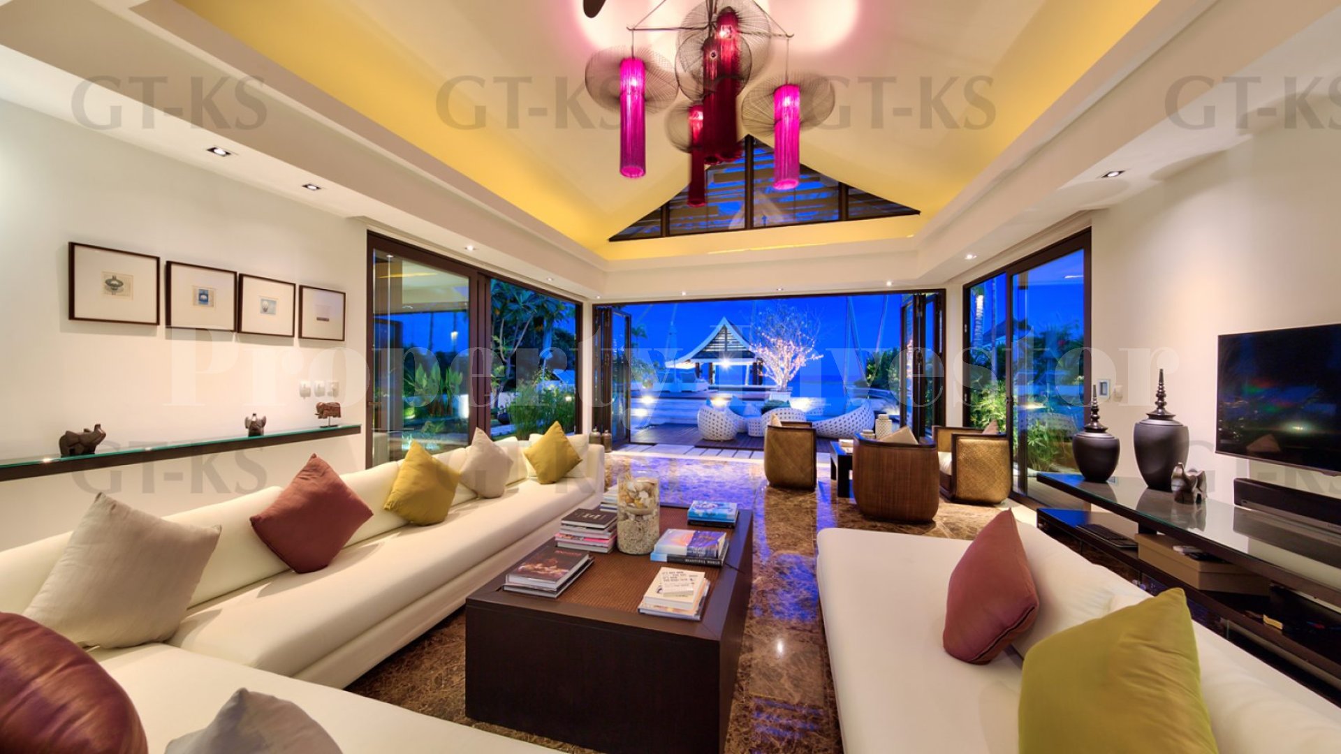 Невероятная роскошная современная вилла на 5 спален на пляже на о.Самуи, Тайланд