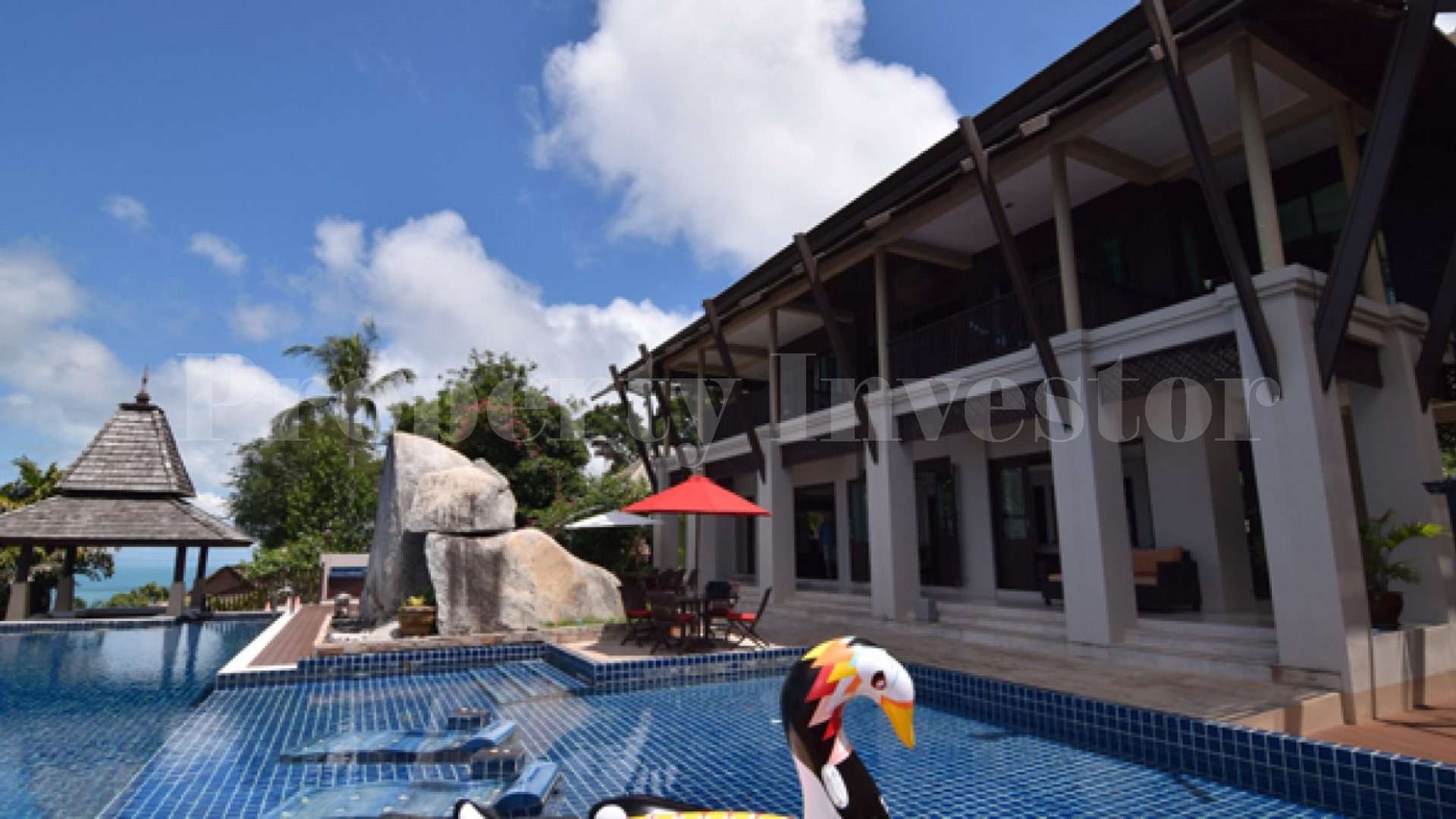 Восхитительная роскошная вилла на возвышенности на 6 спален с потрясающим панорамными видом на о. Самуи, Тайланд